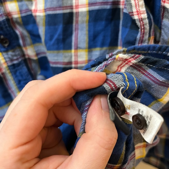 Brand New Men’s Buffalo David Bitton Blue Flannel Button Up Size Large - Picture 8 of 8